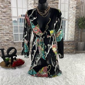 Women’s SURFACE Multicolor Sheer Cover-Up (L) ED20